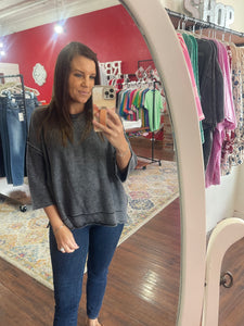3/4 sleeve sweater