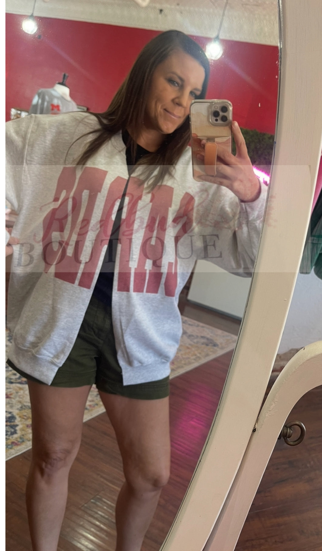 Split sweatshirt
