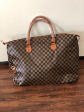 Load image into Gallery viewer, LV inspired duffle baga
