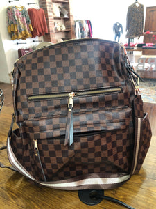 LV inspired backpack purse