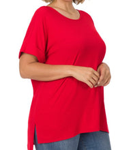 Load image into Gallery viewer, Plus size short sleeve top
