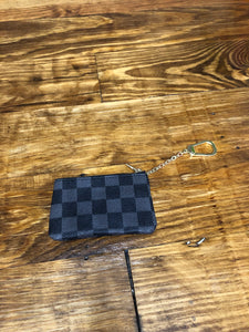 LV inspired keychain pouch